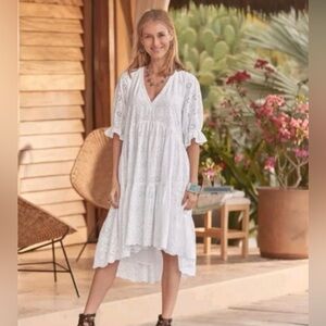 Sundance Women’s Jasmine White Eyelet Dress XS